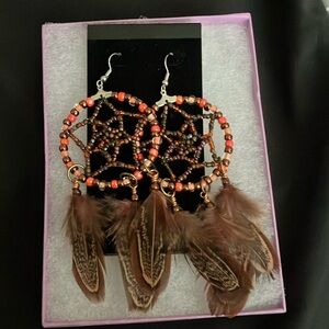 Dream catcher earrings
